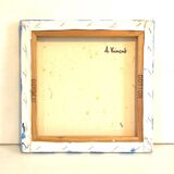 Abstract Blue Oil Painting