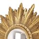 Gold Leaf Sunburst Mirror (Resin, 56cm)