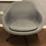 Grey fabric armchair