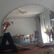 Miroir biseauté ovale grand format 81x60cm