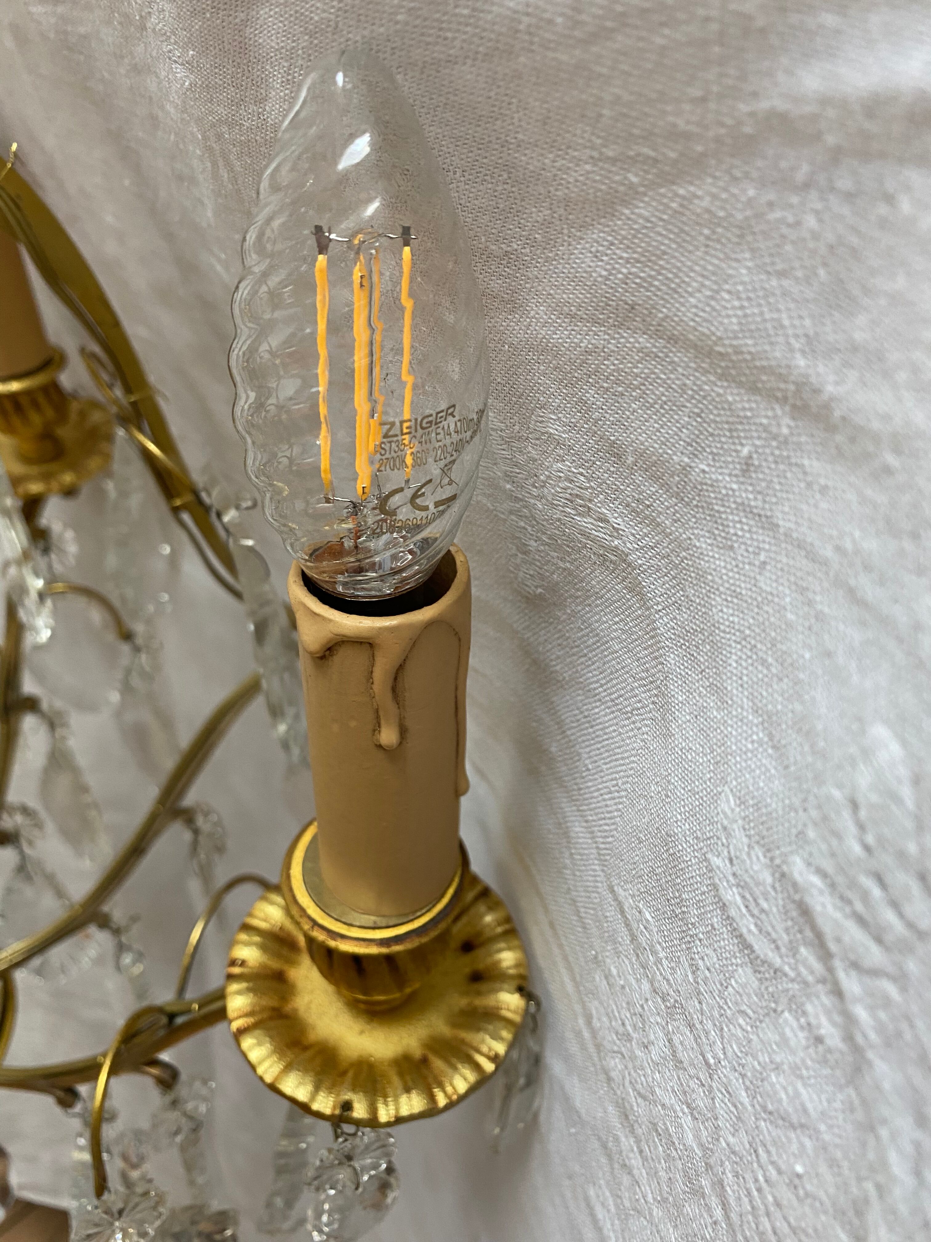 Bronze chandelier mid-twentieth century.