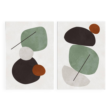 2 abstract art prints. A2 (42x59.4cm).