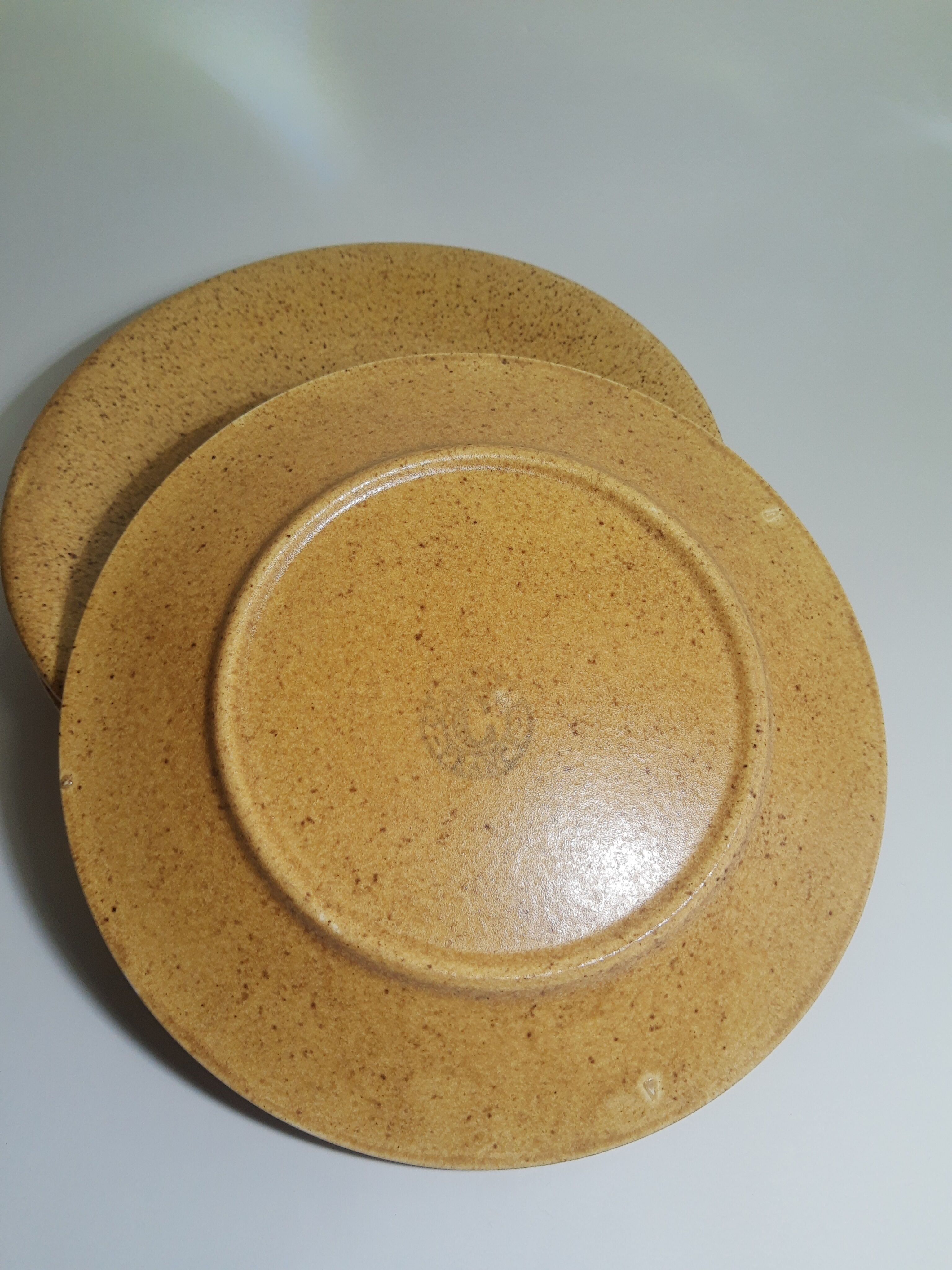 Set of 4 dessert plates in Chantilly France vintage stoneware