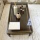 Brass coffee table attributed to Guy Lefevre for Maison Jansen