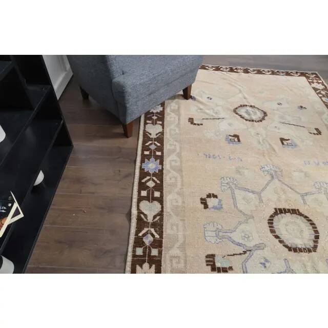 1970s Vintage Turkish Handmade Wool Orange Oversized Area Rug 175x330