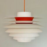Sven middelboe verona pendant in white and orange by nordisk solar, denmark