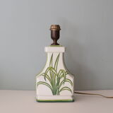 Large white ceramic table lamp from the 1970s
