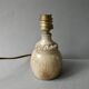 Sandstone lamp with its original wool lampshade, 1970s