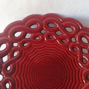 Saint Clément ceramic plate bowl barbotine fruit bowl