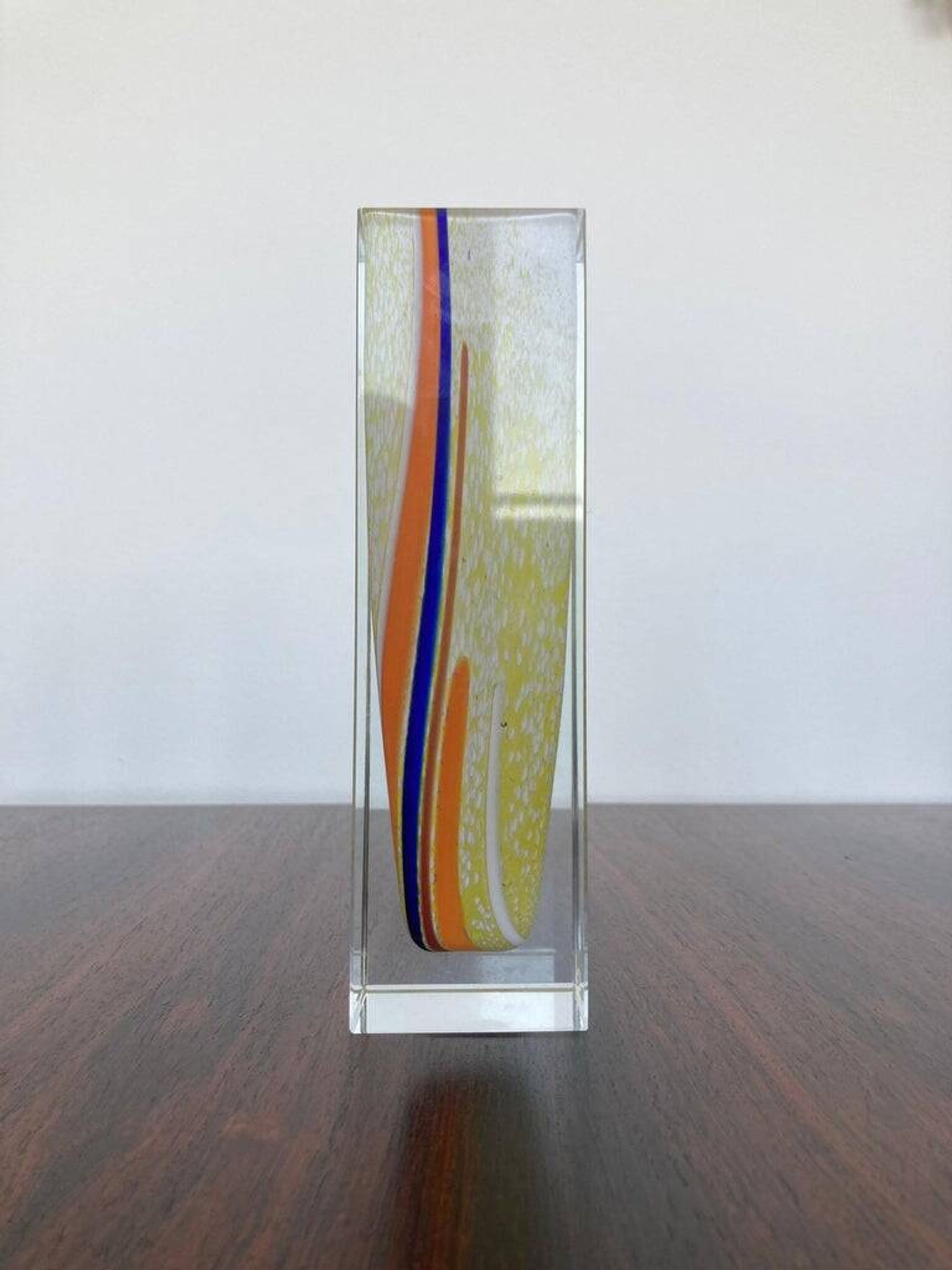 Vase en verre artistique de Murano, années 1970