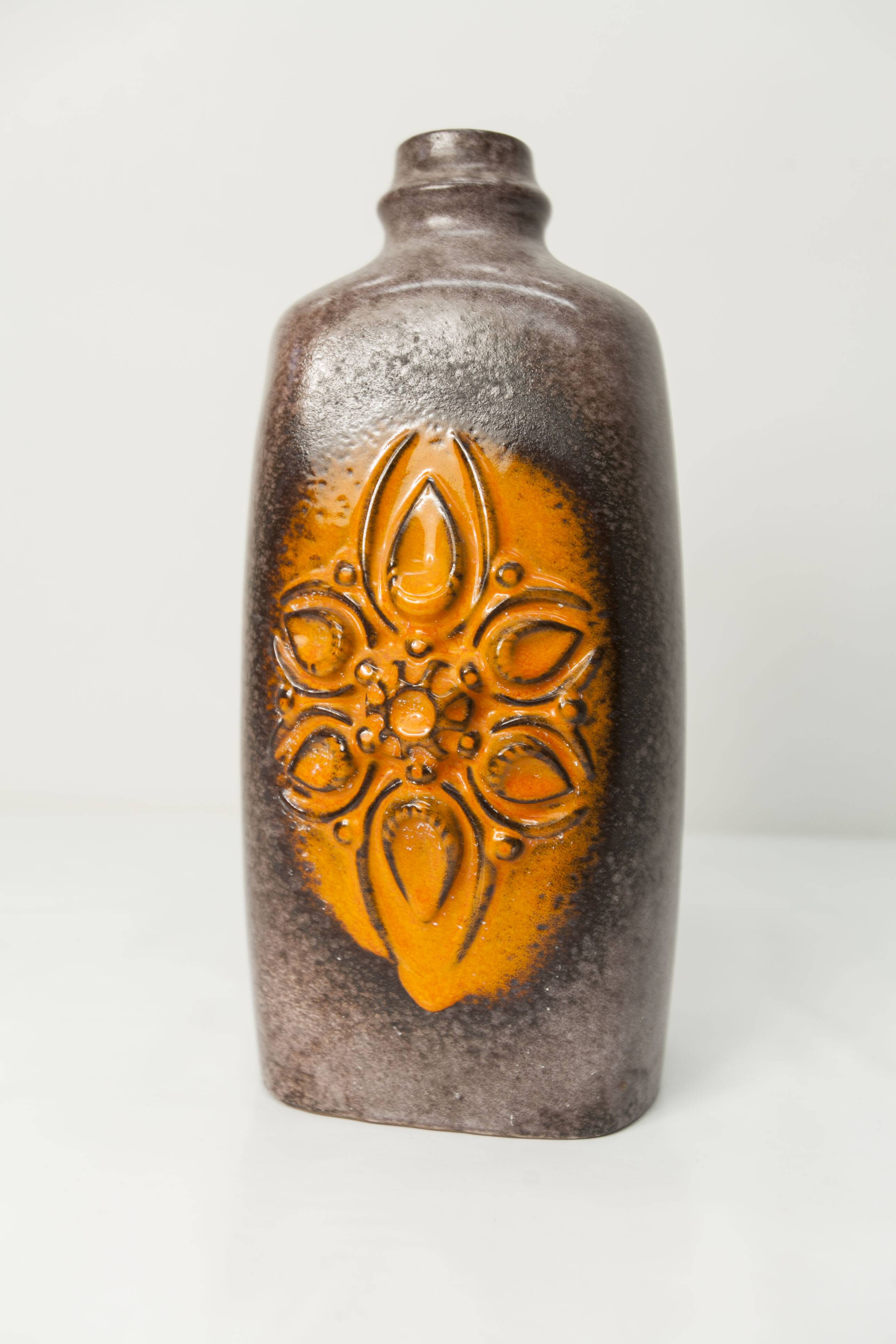 Ceramic vase Strehla Keramik, Germany 1960s, 30cm