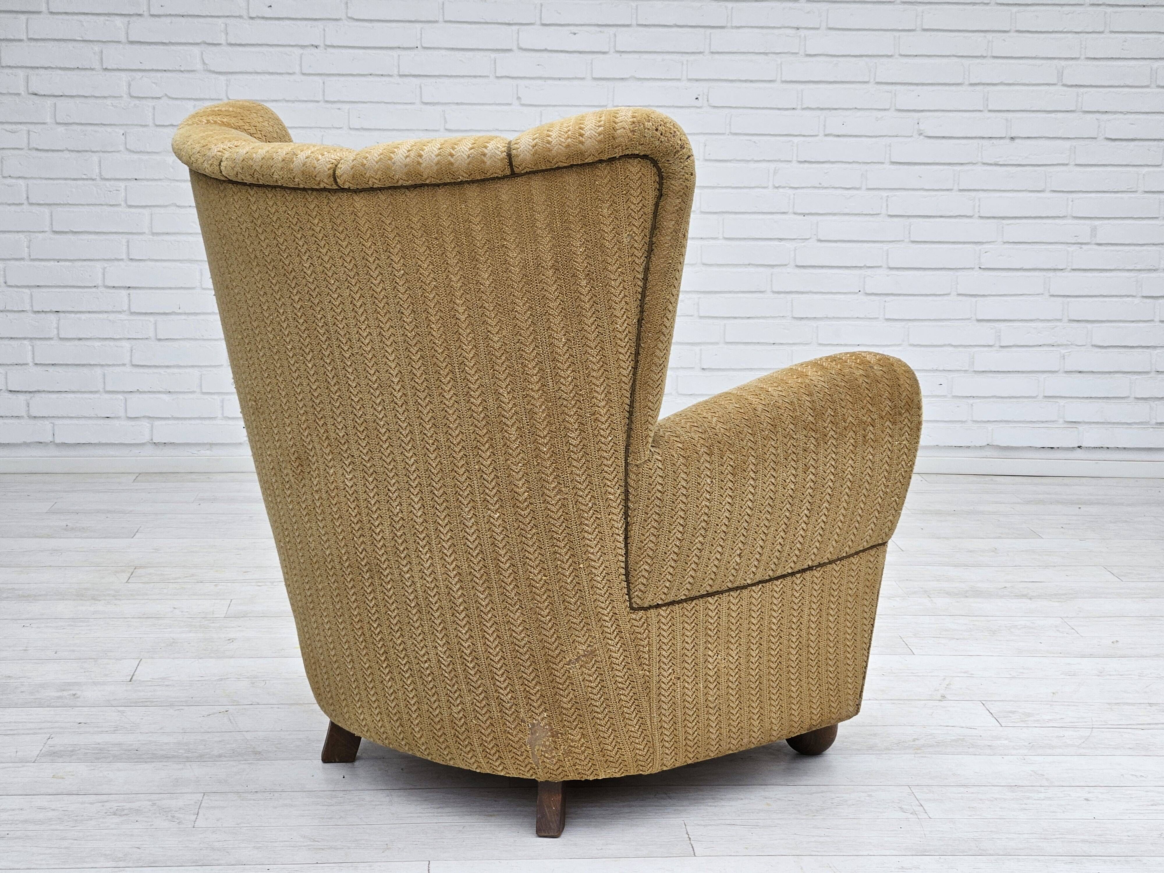 1960s, Danish relax chair, original upholstery, good condition.
