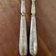 Horn and silver-plated salad cutlery, early 20th century.