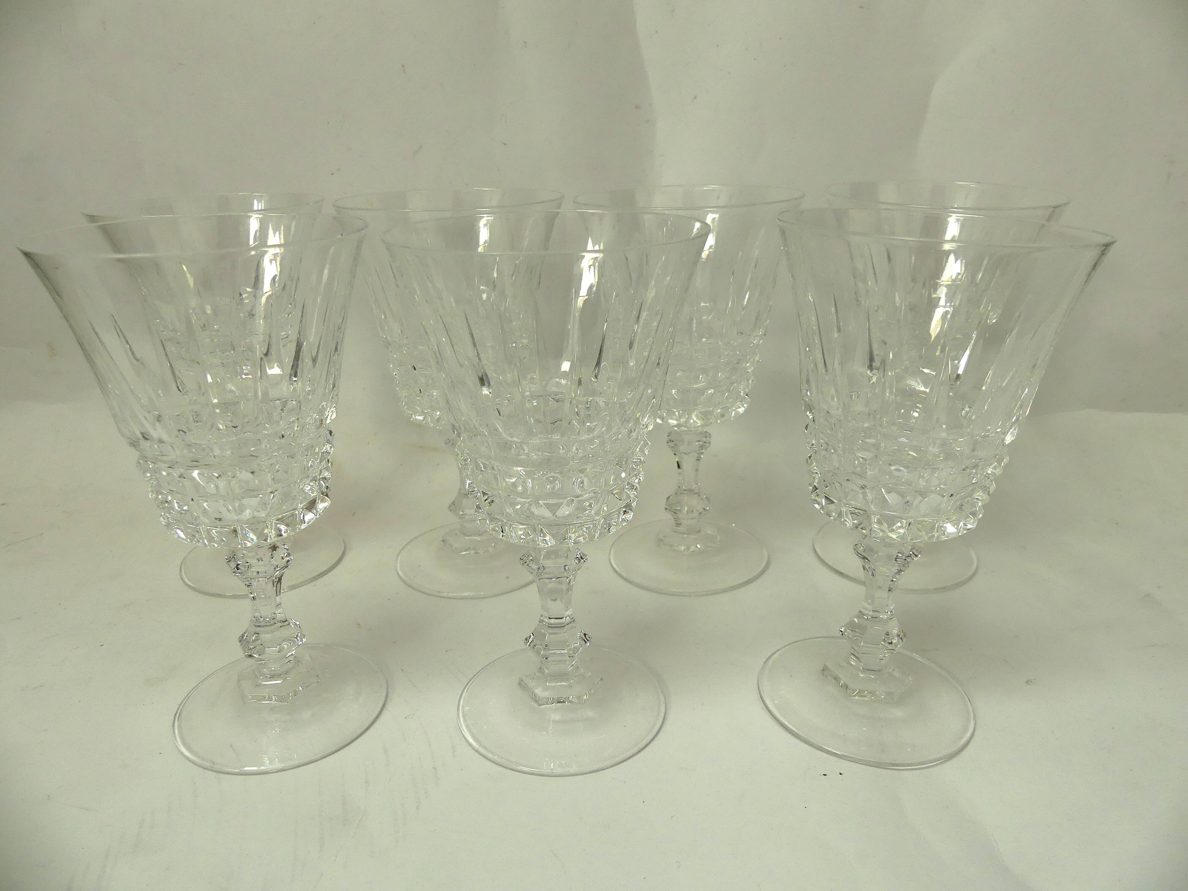 Cristal d'Arques red wine glasses