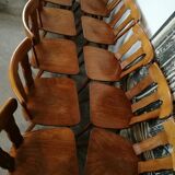 Lot of 14 vintage bistro chairs