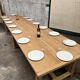 Solid oak farmhouse table
