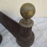 Pair of antique andirons