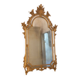Mirror with wooden glazing beads, gold, 19th century, Italy