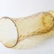 Mid-century Large Stylish Amber Glass Flower Vase / Empoli / Italy / 1970s