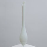 Vase soliflor blanc laiteux nacré