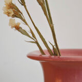 Pink vintage vase with rounded edges