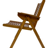 Vintage set of four Rex Plywood folding chairs by Niko Kralj design 1950