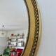 Miroir ovale style Louis Philippe ,années 50