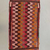 Vintage Turkish Mini Kilim 91x47 cm Wool Small Kelim Runner, shabby Chic