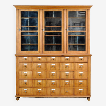 Oak And Pine Pharmacy Cabinet, anno 1889