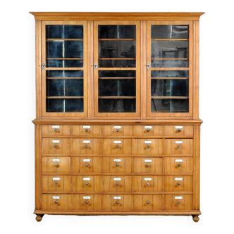 Oak And Pine Pharmacy Cabinet, anno 1889