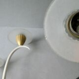 Pair of metal and glass sconces, 50s