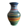 Multicolored ceramic vase