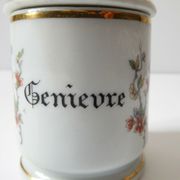 French porcelain genièvre spice pot