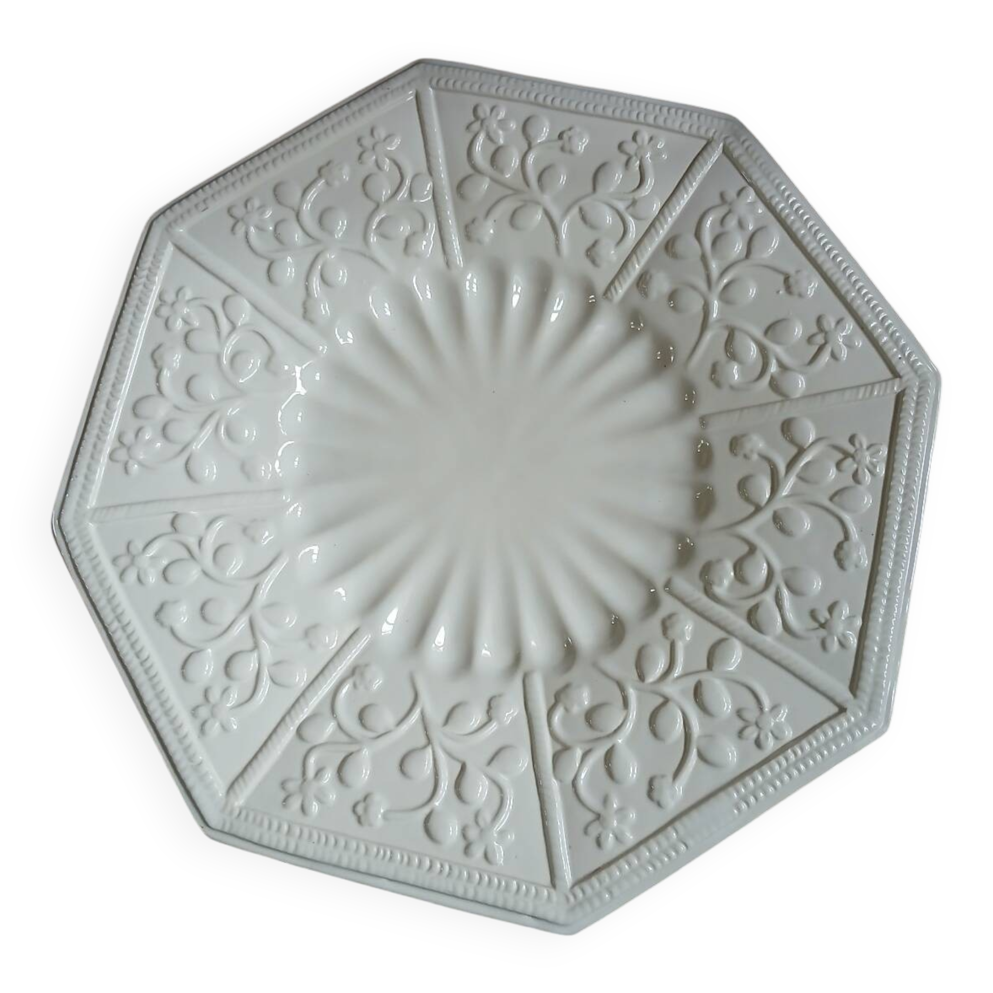 Large antique ceramic dish