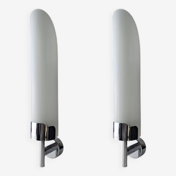 Pair of sconces by Max Ingrand for Fontana Arte 1980s