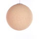 Vintage Cream Sugar Ball Hanging Lamp 1960s