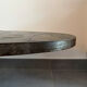 Table basse en pierre  et acier des années 50 