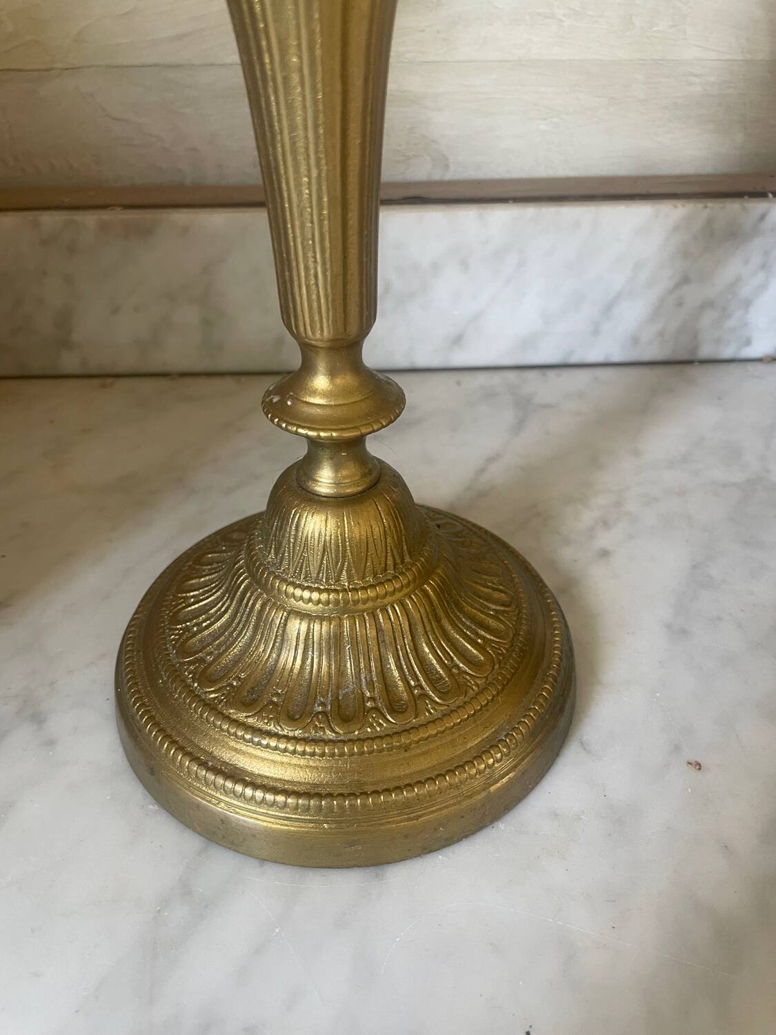 Antique 5-light brass candlestick