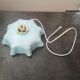 Old suspension lamp opaline blue hexagonal Art Deco 1930 TBE Ø 26.3 cm