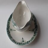 Saucière ancienne - Manufacture Sarreguemines Digoin modèle Verdun