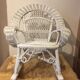 Child rocking chair rattan white