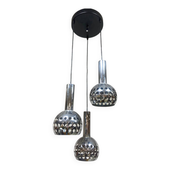 Vintage Symphonie cascade pendant lamp Euroline Belgium 1970s