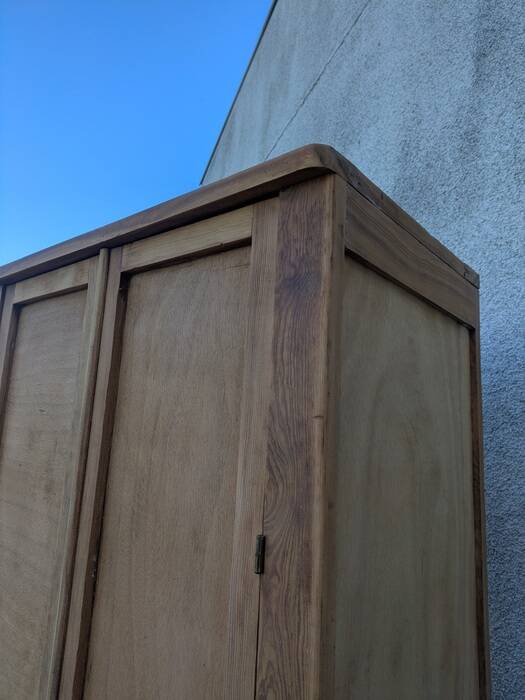 Parisian wardrobe in natural wood
