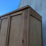 Parisian wardrobe in natural wood