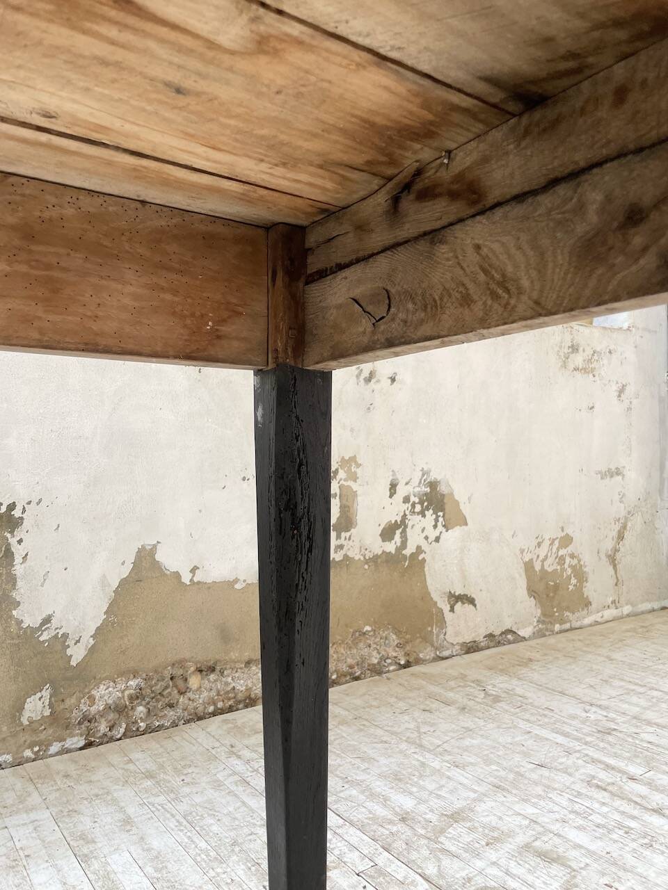 2m pine and oak farmhouse table