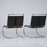 MR30/5 Tubular Steel Arm Chair by Ludwig Mies van der Rohe for Knoll Set of