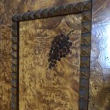 Unique model craftsman's cabinet, cabinetmaker's cabinet, 3-door cabinet, French marquetry furniture