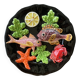 Majolica Fish Sealife Platter Vallauris