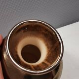 Ceramic vase with metal glaze from Frank ceramics Denmark 1970-80s.