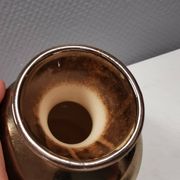 Ceramic vase with metal glaze from Frank ceramics Denmark 1970-80s.